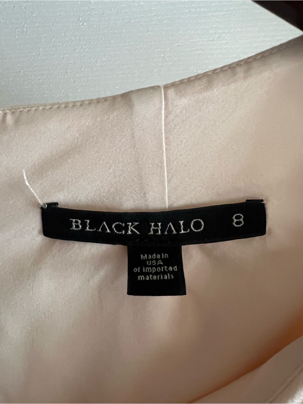 Black Halo 3/4 Sleeve Marissa Sheath Dress in Buttercream - Picture 8 of 10